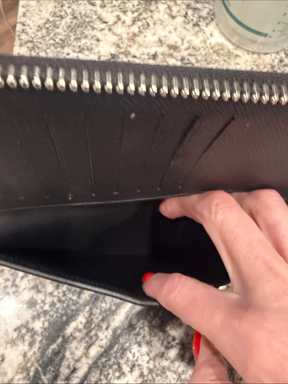 Louis Vuitton Black Zippy Leather Wallet - Picture 6 of 6